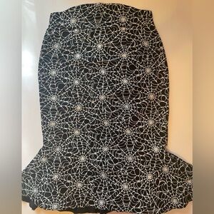 Pin Up Couture, XL, Spider Web corset skirt with fishtail. Halloween